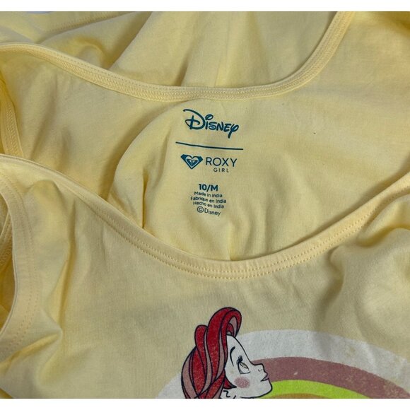 ROXY DISNEY The Little Mermaid Ariel Tank Tops Sz M Bundle Red Yellow Graphics - Picture 13 of 16